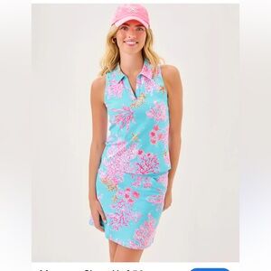 Lilly Pulitzer UPF 50+ Luxletic Maryana
Skort & ALISTER POLO in Multi Coral